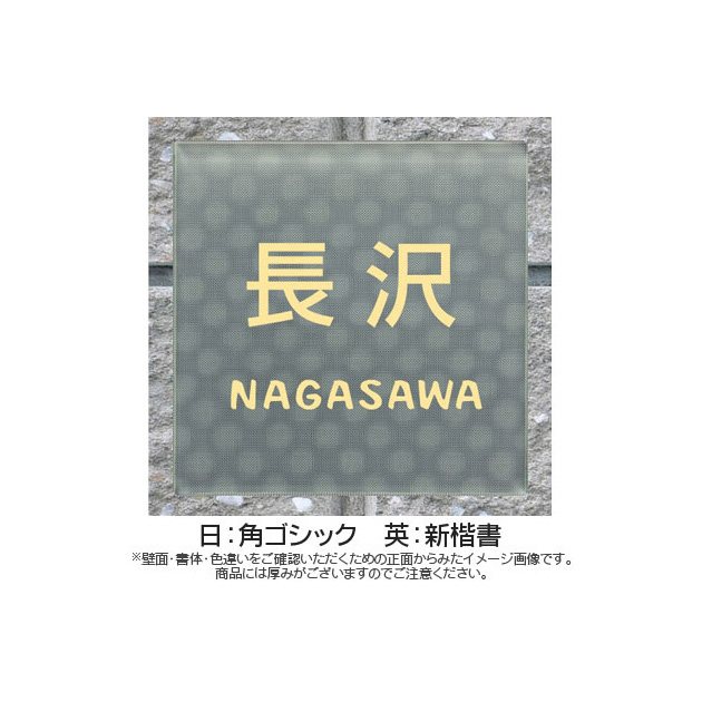 表札 3D GALASS(スリーディーガラス) （PL-3D-531）