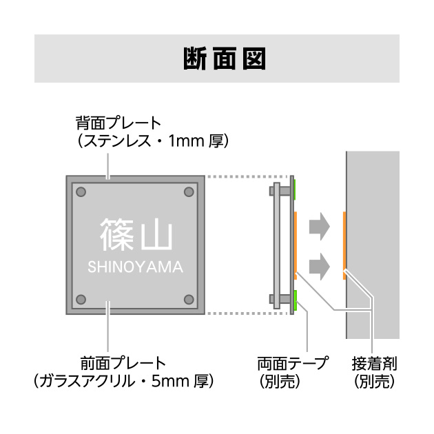 表札 アヴァンス （PL-AVY-004）